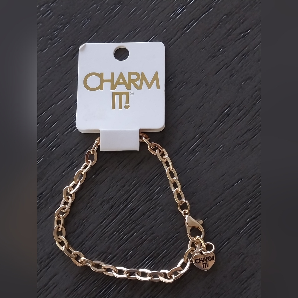 ✨️3 For $15✨ Charm It! Gold Tone Bracelet NWT